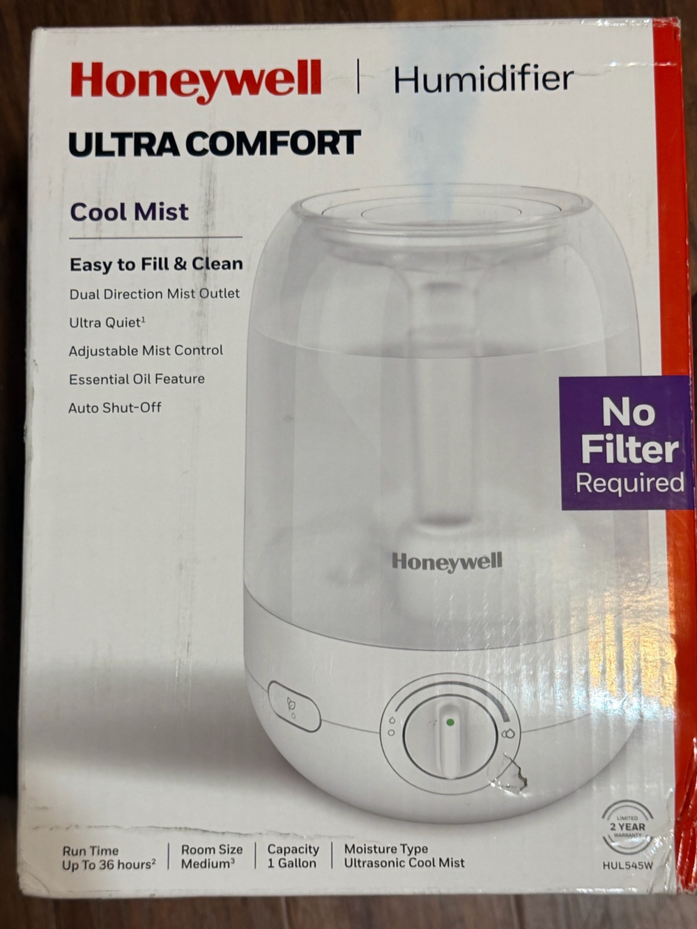 Honeywell Ultra Comfort Cool Mist Humidifier - White